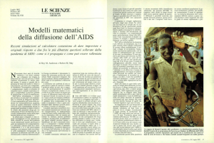 Modelli matematici della diffusione dell`AIDS