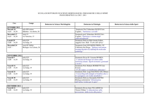 SCUOLA DI DOTTORATO IN SCIENZE MORFOLOGICHE