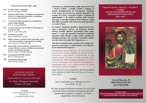 Depliant 2016-2017 - Diocesi di Assisi