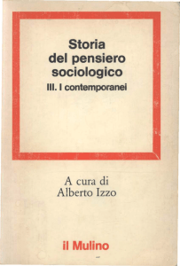 Storia del pensiero sociologico