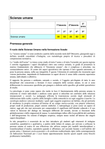 Scienze umane - Opz. economico sociale