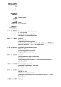 CV (pdf 50,38) - Regione Lazio