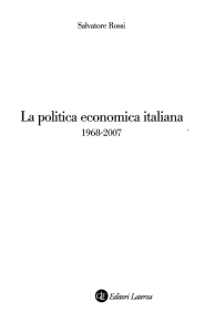La politica economica italiana