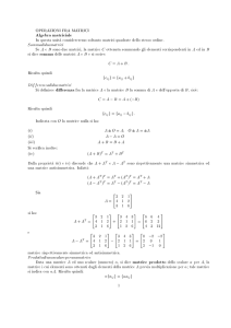 Algebra matriciale