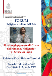 Forum Religioni e culture dell`Asia: Il volto giapponese di Cristo nel
