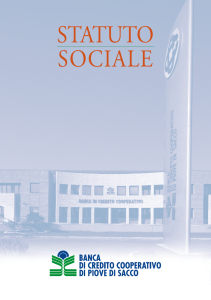 statuto sociale - Credito Cooperativo