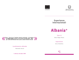 Albania. Esperienze internazionali