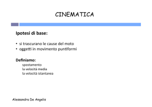 Cinematica e dinamica