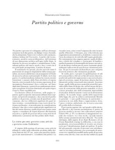 Partito politico e governo