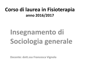 Nascita e divenire della Sociologia