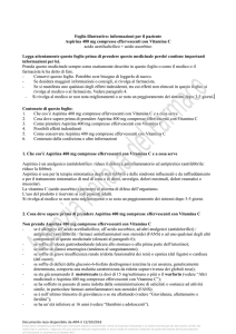 Foglio illustrativo: informazioni per il paziente Aspirina 400 mg