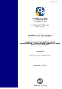 working paper series - Cognetti de Martiis