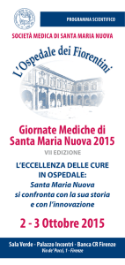 Programma Scientifico - Società Medica di Santa Maria Nuova