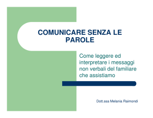 Comunicare senza parole - Fondazione Madre Cabrini > Home
