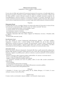 Diritto dell`economia - Università degli studi di Pavia