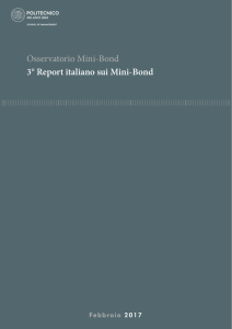 Osservatorio Mini-Bond 3° Report italiano sui Mini-Bond