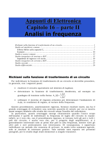 Appunti di Elettronica Capitolo 16 – parte II Analisi in frequenza