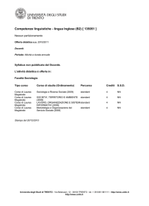 Competenze linguistiche - lingua Inglese (B2) [ 135051 ]