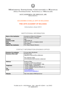 REV_information sheet 2014_ FINE ARTS ACADEMY OF BOLOGNA