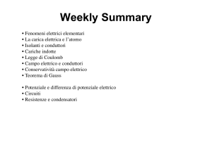 Weekly Summary - Dipartimento di Fisica