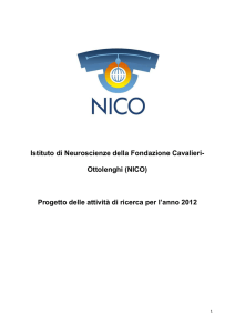 2012 - Neuroscience Institute Cavalieri Ottolenghi