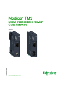 Modicon TM3 - Moduli trasmettitori e ricevitori - Guida hardware