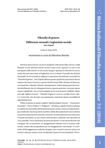 Rivista italiana di Filosofia Analitica Junior, Filosofie di