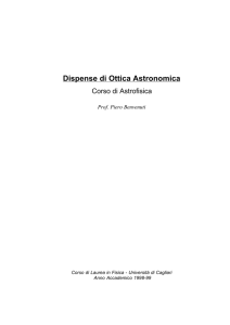 Dispense di Ottica Astronomica - Dipartimento di Fisica e Astronomia