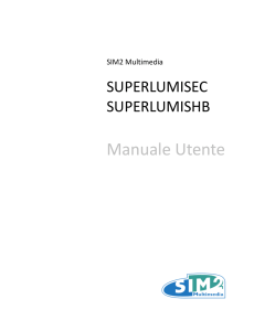 Manuale Utente - SIM2 Extranet