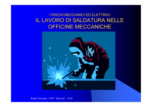 il lavoro di saldatura nelle officine meccaniche