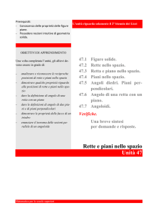 Rette e piani nello spazio - Matematica gratuita per le scuole superiori