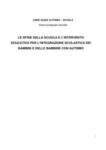 LE SFIDE DELLA SCUOLA E L`INTERVENTO EDUCATIVO PER L