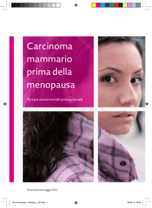 Carcinoma mammario prima della menopausa