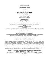la serva padrona - Opera Giocosa Italiana