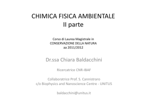CHIMICA FISICA AMBIENTALE II parte - Didattica