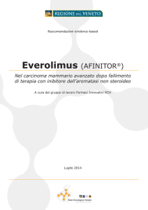 Everolimus - Salute Regione Veneto