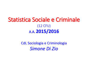 statistica - Dipartimenti