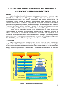 IL SISTEMA di MISURAZIONE e VALUTAZIONE della