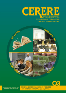 Rivista Cerere n. 02-2013 - Fondazione ITS Agroalimentare Puglia