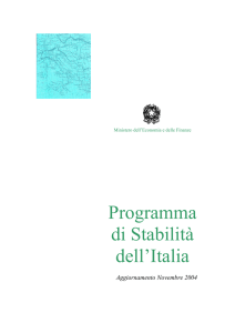 Programma di Stabilità dell`Italia