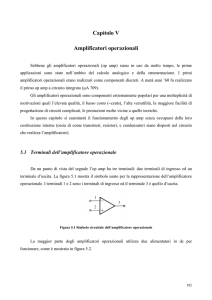 Capitolo V Amplificatori operazionali