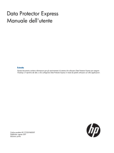 Manuale dell`utente di Data Protector Express