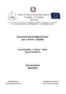 Documento 15 maggio 2016 VA Liceo Scientifico