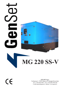 MG 220 SS-V - genset generatori