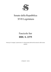 Senato della Repubblica XVII Legislatura Fascicolo Iter DDL S. 2375