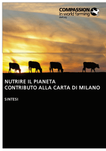 Nutrire il Pianeta Contributo alla Carta di Milano. Sintesi
