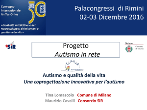 Progetto "Autismo in rete"