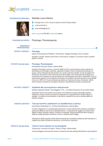 Curriculum - Dottoressa Laura Marletta | Psicologo e Psicoterapeuta