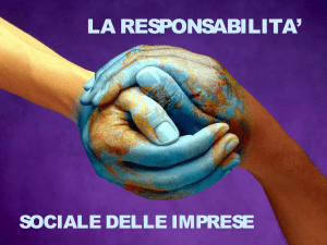 la responsabilita` sociale delle imprese