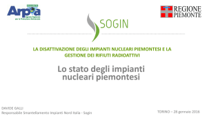 Lo stato degli impianti nucleari piemontesi